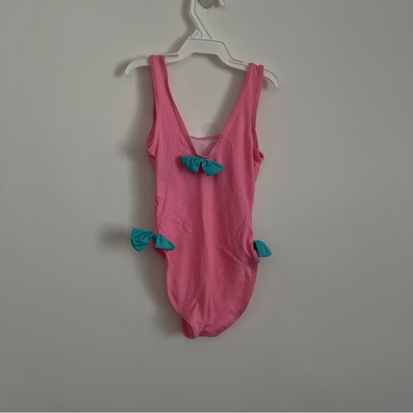 Vintage Playskool Vacation Neon Pink One Piece-Kids Girl Size 5/6 - Picture 4 of 6